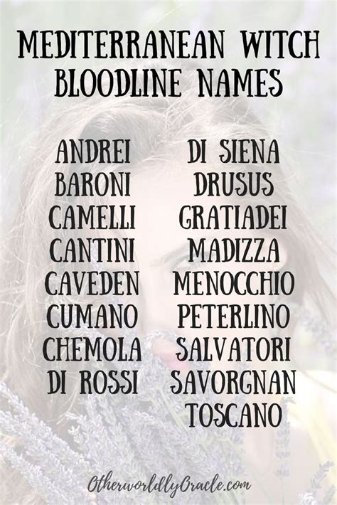 Italian witch names